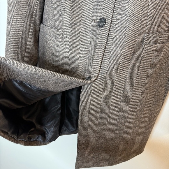 Lauren Ralph Lauren Wool Blend Herringbone Longline Classic Coat size 16 - Picture 9 of 9